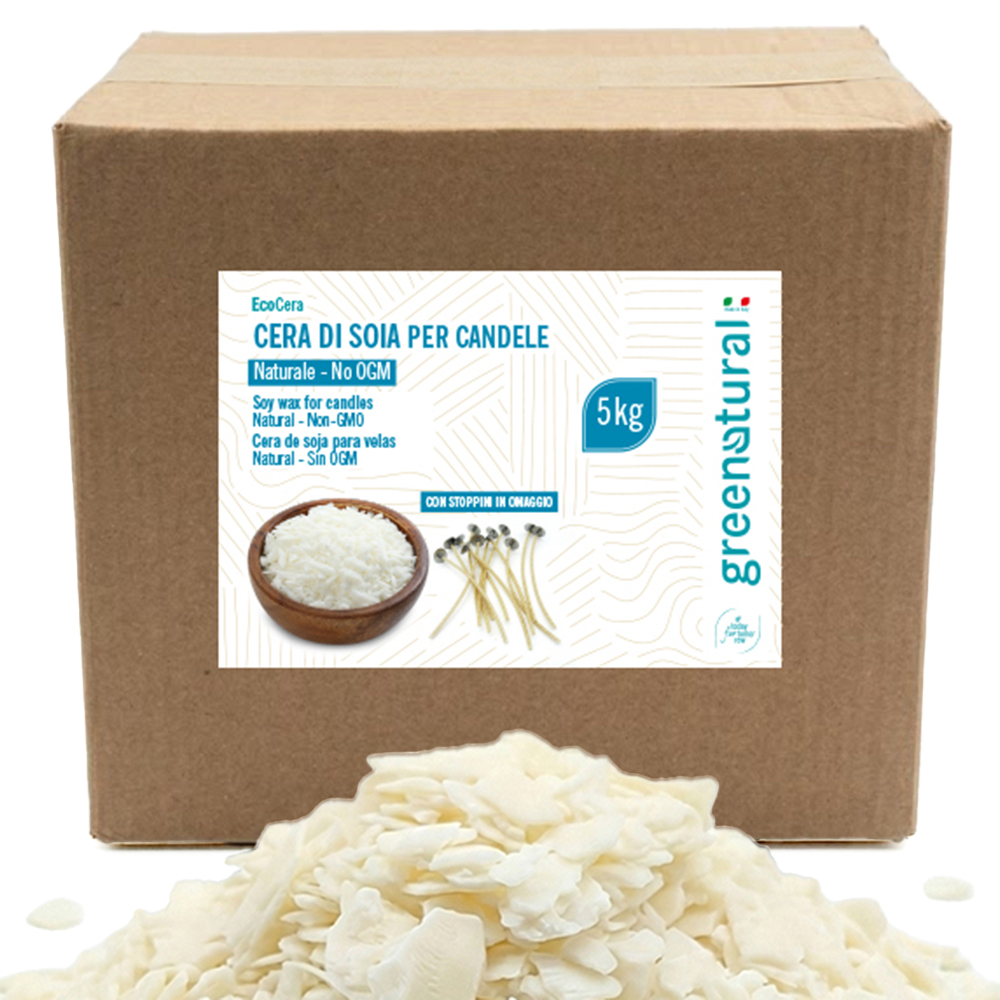 Cera di di soia per candele 5kg Scatola